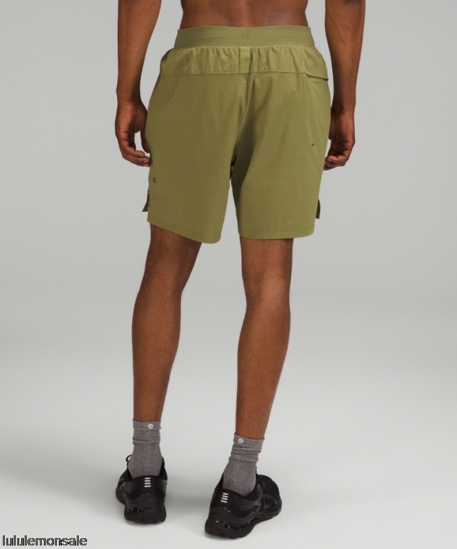 Lululemon Deutschland DELULU836 | Bronze Grün Lizenz Zum Zug Gefüttert Kurz 7